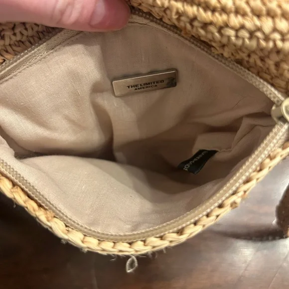 The Limited Woven Tan Crossbody Bag - Picture 3 of 5